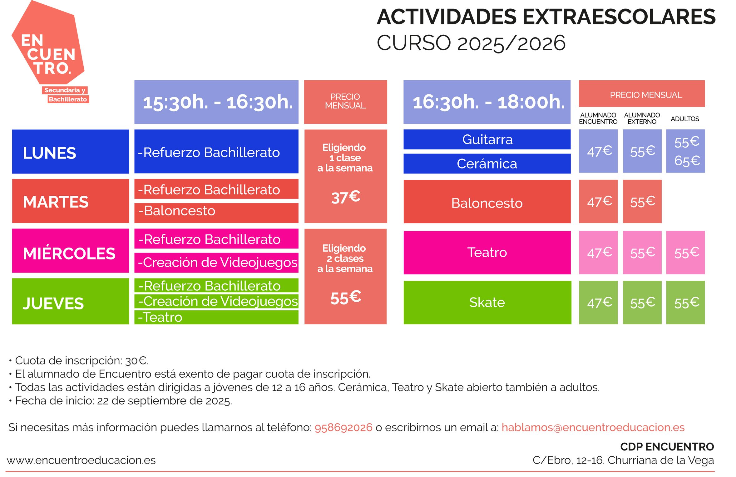 Actividades extraescolares
